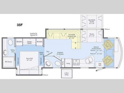Floorplan - 2015 Winnebago Vista 35F