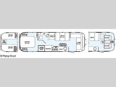 Floorplan - 2015 Airstream RV Flying Cloud 30