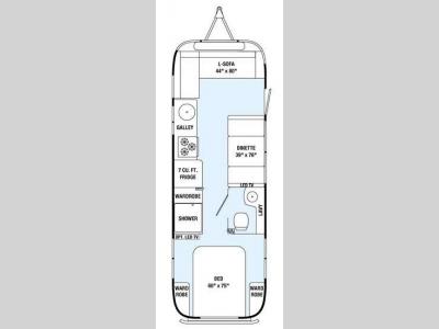 Floorplan - 2015 Airstream RV International Serenity 28