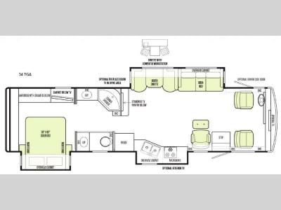 Floorplan - 2015 Tiffin Motorhomes Allegro 34 TGA