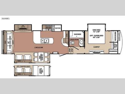 Floorplan - 2015 Forest River RV Blue Ridge 3600RS