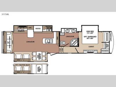 Floorplan - 2015 Forest River RV Blue Ridge 3775RL