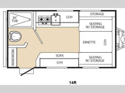 Floorplan - 2015 Coachmen RV Viking Ultra-Lite 14R