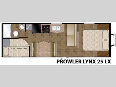 Floorplan - 2015 Heartland Prowler 25 LX Lynx