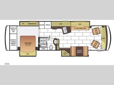 Floorplan - 2015 Newmar Ventana LE 3436