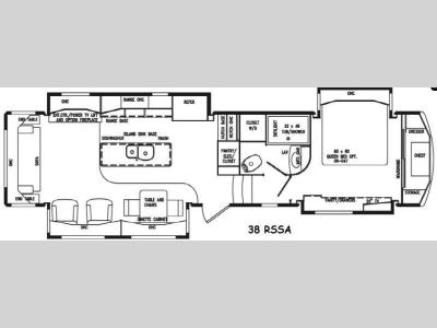 Floorplan - 2015 DRV Luxury Suites Mobile Suites 38 RSSA