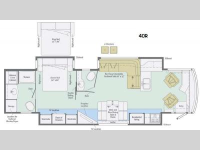 Floorplan - 2015 Winnebago Journey 40R