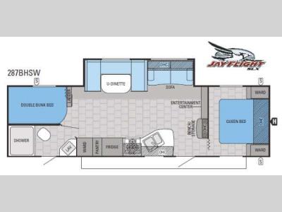 Floorplan - 2015 Jayco Jay Flight SLX 287BHSW