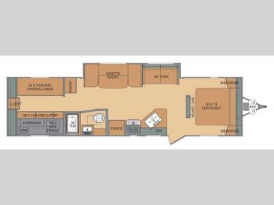 Floorplan - 2015 Shasta RVs Oasis 310K