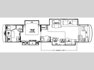 Floorplan - 2007 Newmar Dutch Star DSDP 4307