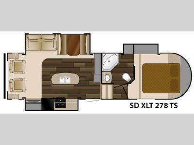 Floorplan - 2015 Heartland Sundance XLT 278TS