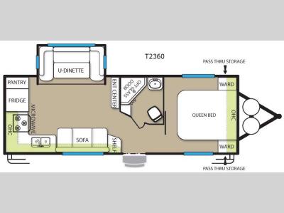 Floorplan - 2015 Forest River RV EVO T2360