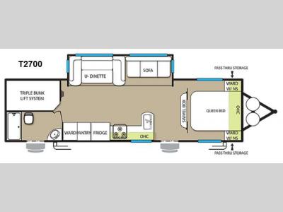 Floorplan - 2015 Forest River RV EVO T2700