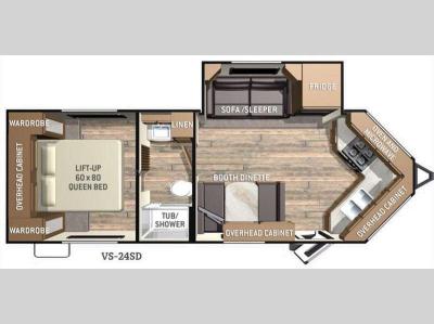 Floorplan - 2015 Cruiser ViewFinder Signature VS-24SD