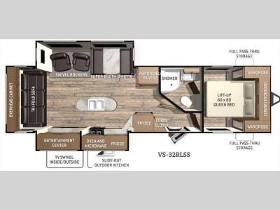 Floorplan - 2015 Cruiser ViewFinder Signature VS-32RLSS