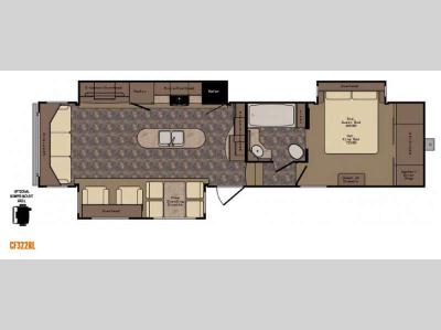 Floorplan - 2015 CrossRoads RV Cruiser CF322RL