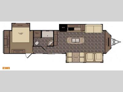 Floorplan - 2015 CrossRoads RV Hampton HT380FD