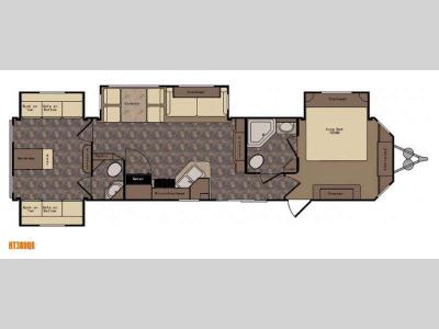 Floorplan - 2015 CrossRoads RV Hampton HT380QB