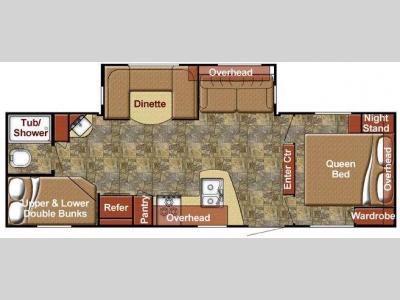 Floorplan - 2015 Gulf Stream RV Kingsport 269 BHG SE Series