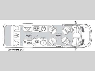 Floorplan - 2015 Airstream RV Interstate EXT Interstate EXT