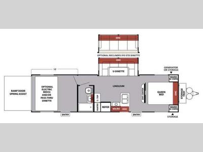 Floorplan - 2015 Forest River RV XLR Nitro 30FQSL