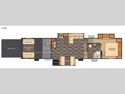 Floorplan - 2015 Forest River RV Vengeance 378V