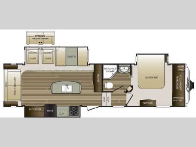 Floorplan - 2015 Keystone RV Cougar 303RLSWE