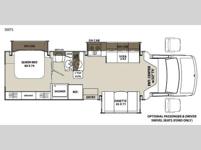 Floorplan - 2015 Coachmen RV Concord 300TS Ford