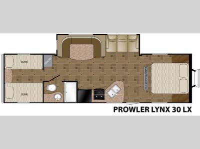 Floorplan - 2014 Heartland Prowler 30 LX Lynx