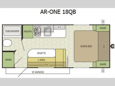 Floorplan - 2015 Starcraft AR-ONE 18QB