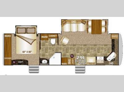 Floorplan - 2014 Northwood Arctic Fox 29L