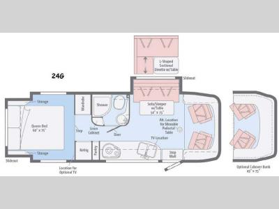 Floorplan - 2015 Winnebago View 24G