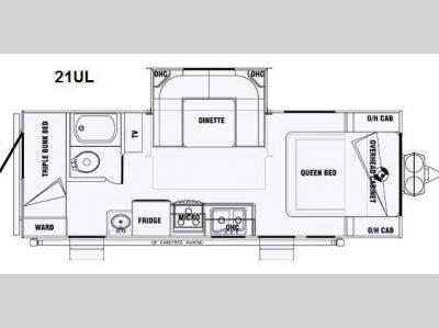 Floorplan - 2015 Pacific Coachworks Tango 21UL Ultra Lite