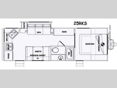 Floorplan - 2015 Pacific Coachworks Tango 25RKS Towlite