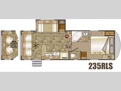 Floorplan - 2015 Northwood Fox Mountain 235RLS