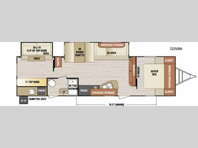 Floorplan - 2015 Venture RV SportTrek 322VBH