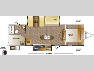 Floorplan - 2014 CrossRoads RV Maple Country MC28BH