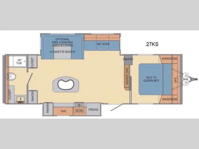 Floorplan - 2015 Shasta RVs Revere 27KS