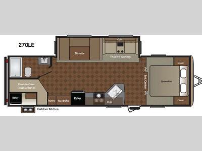Floorplan - 2015 Keystone RV Springdale 270LE