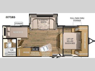 Floorplan - 2015 Cruiser Shadow S-227DBS