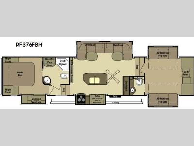 Floorplan - 2015 Open Range RV Roamer RF376FBH