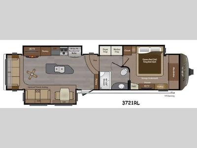 Floorplan - 2015 Keystone RV Montana 3721 RL