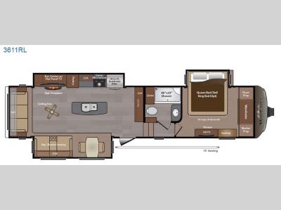 Floorplan - 2015 Keystone RV Montana 3611 RL