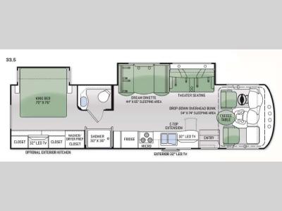 Floorplan - 2015 Thor Motor Coach Miramar 33.5