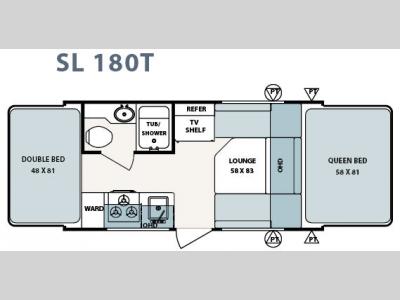 Floorplan - 2007 Forest River RV Surveyor SV 180T