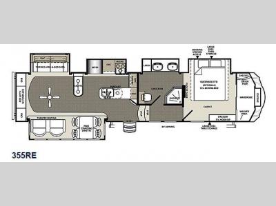 Floorplan - 2015 Forest River RV Sierra 355RE