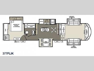 Floorplan - 2015 Forest River RV Sierra 377FLIK