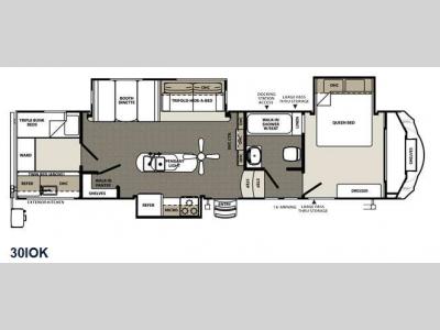 Floorplan - 2015 Forest River RV Sierra Select 30IOK