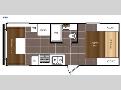 Floorplan - 2015 Prime Time RV Avenger ATI 20RD