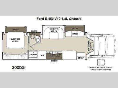 Floorplan - 2014 Coachmen RV Concord 300DS Ford